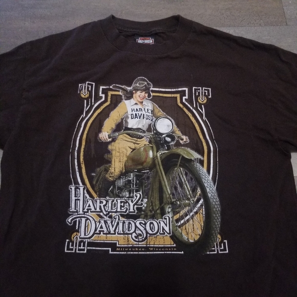 SOLD Harley Davidson VTG Shirt Medium - Picture 2 of 4